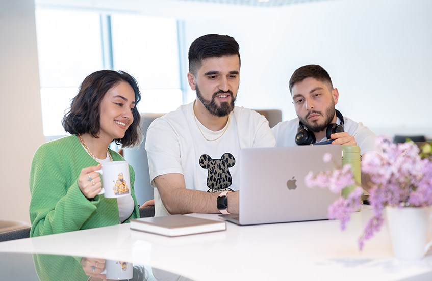 happy people at office